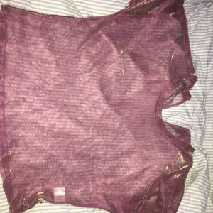 Sheer pink colorful top